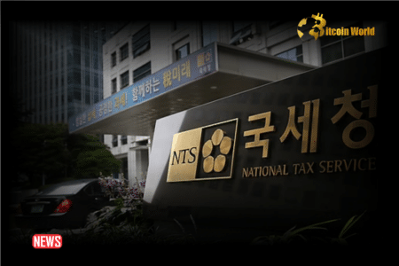 The South Korean tax body, the National Tax Service (NTS), has announced it has liquidated previously frozen crypto worth more than $800,000. In a press conference held at its Seoul The post South Korean Tax Body (NTS) Liquidated Frozen Crypto Worth Over $800,000 appeared first on BitcoinWorld .