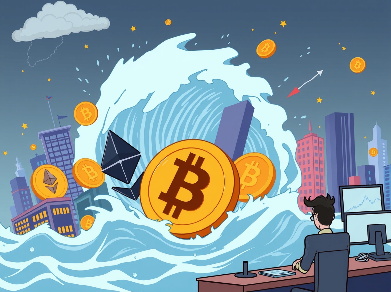 Crypto Futures Liquidated: A Staggering $128 Million Wiped Out in an Hour