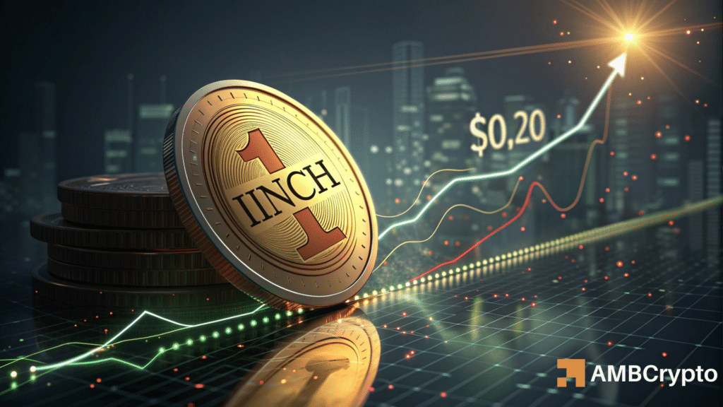 $5M bet lifts 1INCH 29% – Will bulls hold the $0.20 line?